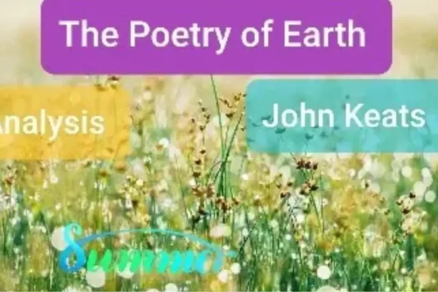 Questions Answers from The Poetry of Earth by John Keats