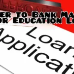 Letter to Bank Manager for Education Loan