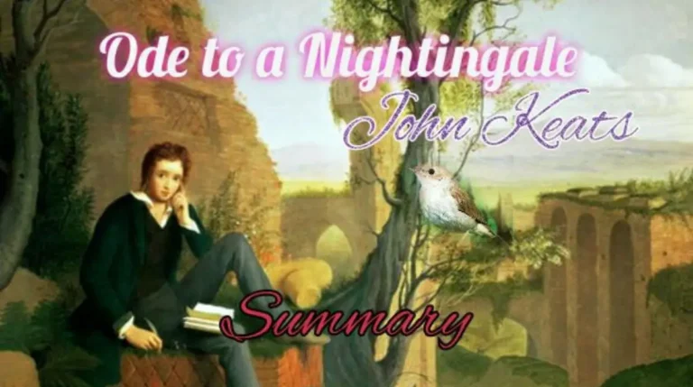 Ode to a Nightingale Summary and Analysis 