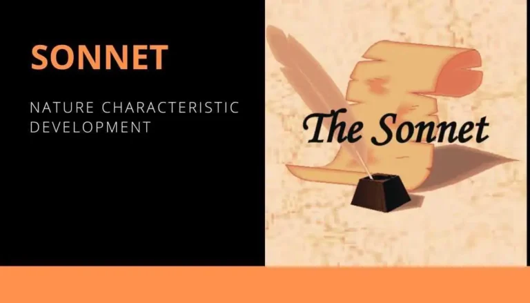 Sonnet its nature development characteristic