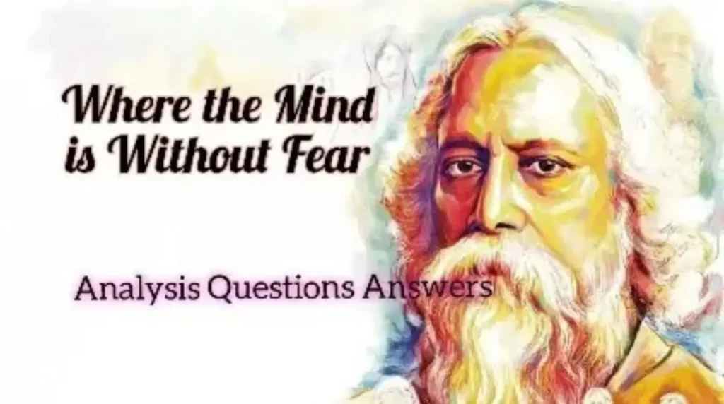 Where the Mind Is Without Fear Questions Answers