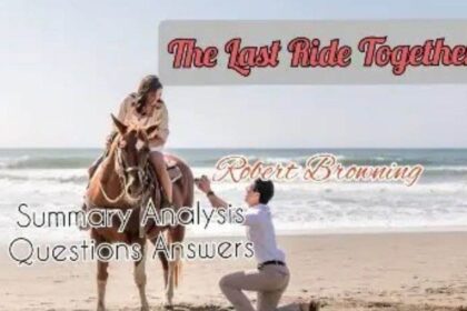 The Last Ride Together Summary Analysis Questions Answers