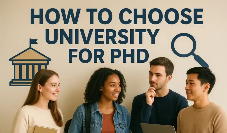 How to Choose University for PhD