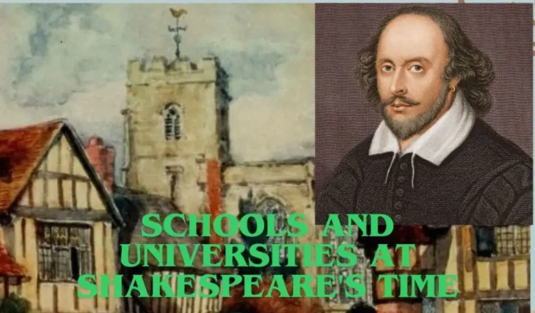 Schools and Universities at the Time of Shakespeare