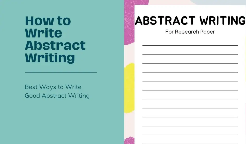 how to write good abstract for research paper