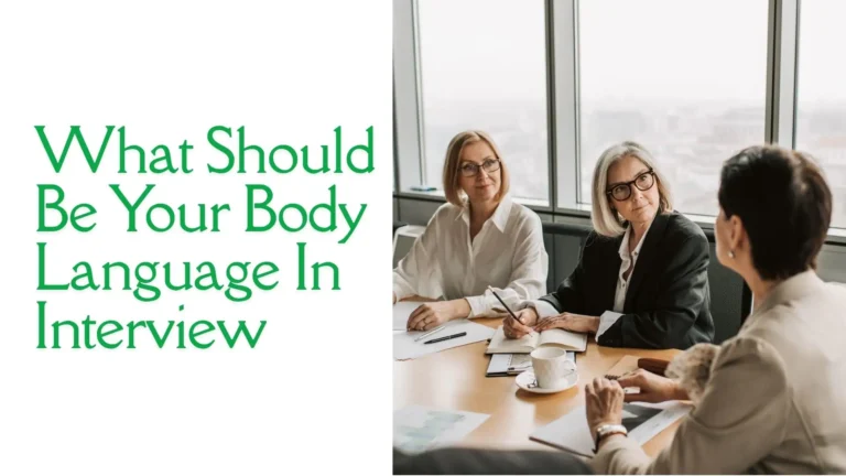 Body Language in Interview
